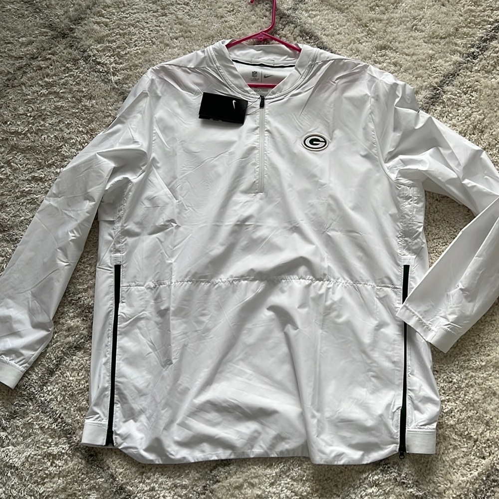 Green Bay Packers Men’s Nike windbreaker pull over NWT